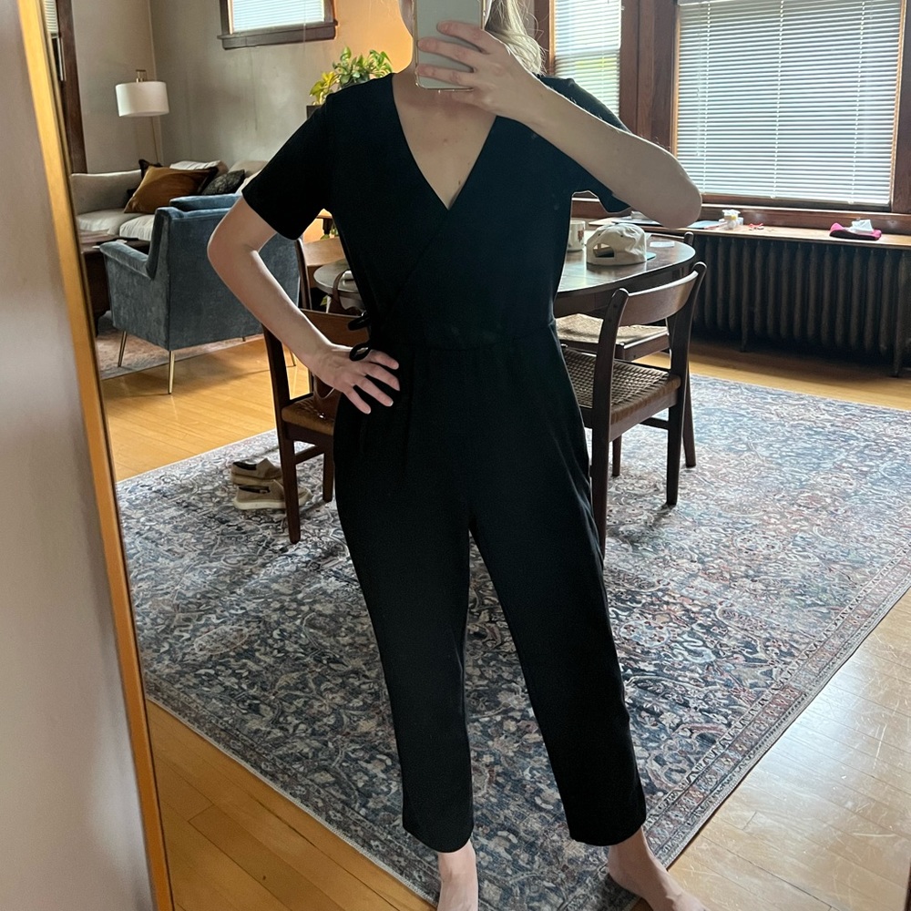 Gap black jumpsuit